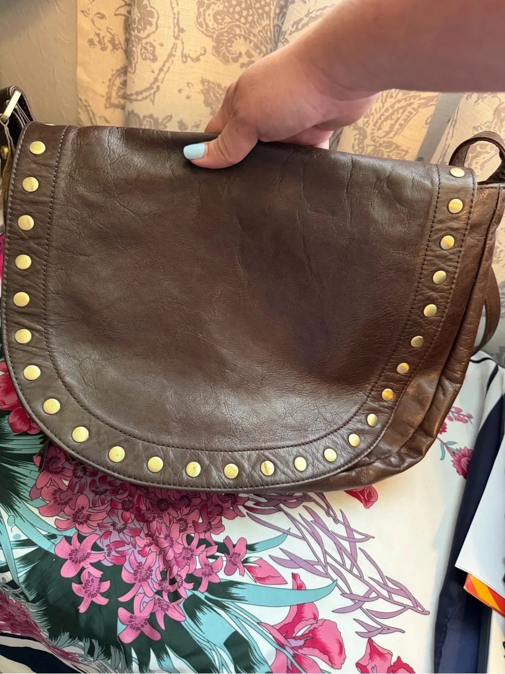 HOBO Maverick Studded Saddle Bag